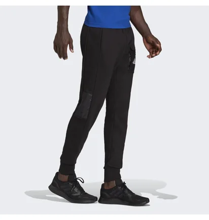 Штаны мужские Adidas Essentials Brandlove French Terry Pants Black HE1776