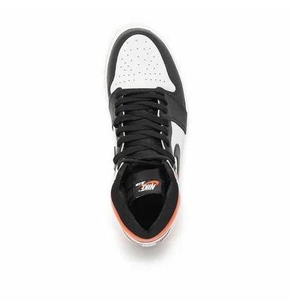 Кроссовки мужские Air Jordan 1 Retro High Og Electro Orange Black/White 555088-180