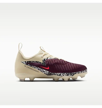 Бутси дитячі Nike Jr Phantom 6 Low Academy Beige/Bordo IO8480-661