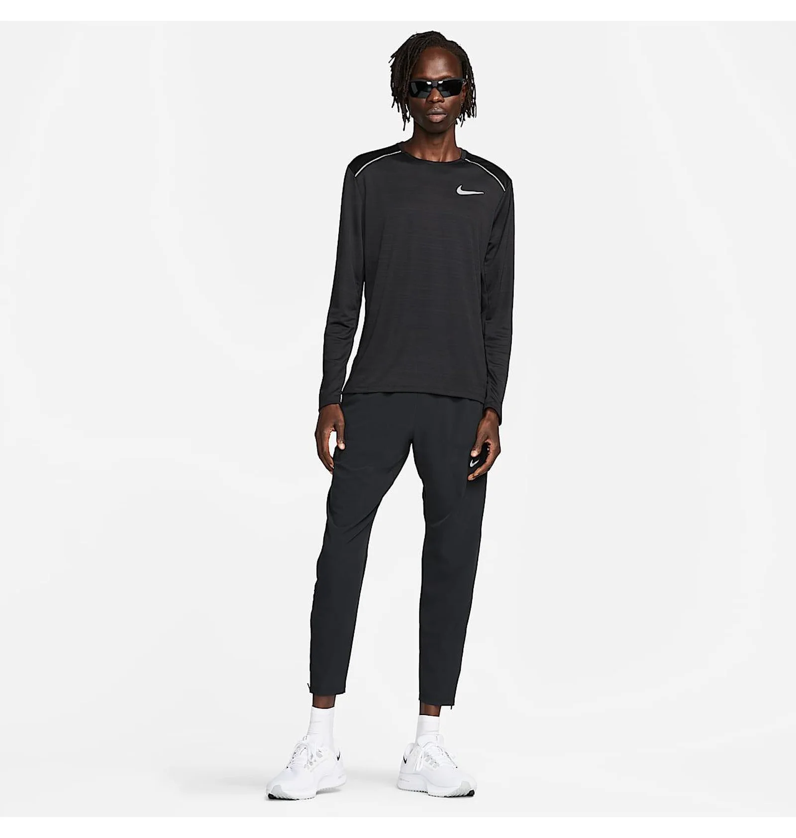 ᐉ Лонгслив мужской Nike Dri-Fit Miler Black CU0318-010 - купить в