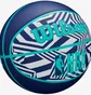 Баскетбольний м'яч Wilson Nba Drv Plus Dazzle Camo Bskt Indigo Blue/Turquoise WZ3016102XB6