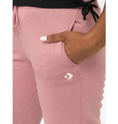Штаны унисекс Converse Wordmark Fleece Pant Emb Pink 10024542-698