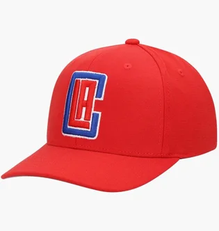 Кепка унісекс Mitchell & Ness Nba Los Angeles Clippers Team Ground Stretch Red Line Flex Snapback Cap Red 6HSSMM19361-LACRED1-OS