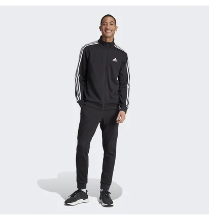 Спортивный костюм мужской Adidas Basic 3-Stripes Fleece Track Suit Black IJ6067