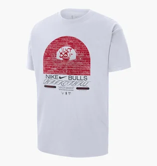 Футболка мужская Nike Chicago Bulls Courtside Max 90 MenS Nba T-Shirt White DR6292-100