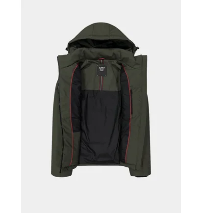 Куртка мужская CMP Zip Hood Feel Warm Olive 34K0147-F905