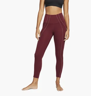 Лосини жіночі Nike Yoga Dri-Fit Bordo DD5772-638
