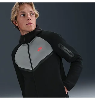 Толстовка мужская Nike Tech Fleece Black/Grey IH4302-010