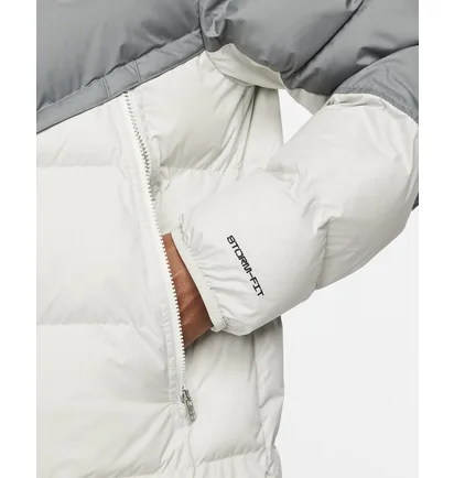 Куртка чоловіча Nike M Nk Sf Wr Pl-Fld Hd Jkt Grey/White Dr9605-084