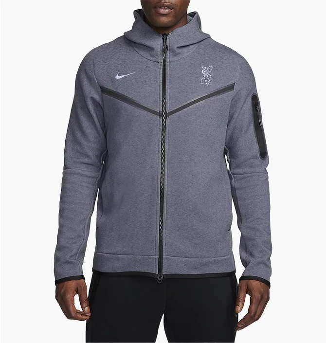 Толстовка мужская Nike Hooded Sweatshirt Lfc Mnsw Tchflc Hoodie Fzwr 3R Blue FQ8015-015