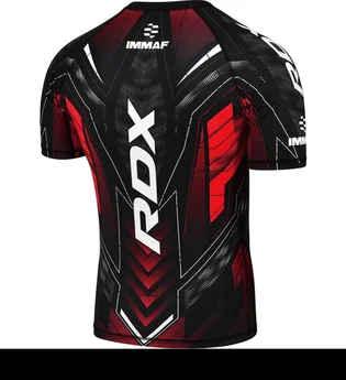 Футболка мужская RDX Compression Immaf-1 Black/Red CSH-IMF-1R