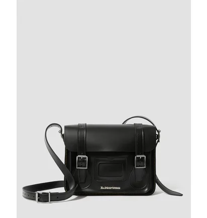 Сумка унисекс Dr. Martens 11 Inch Leather Messenger Bag Black AB097001