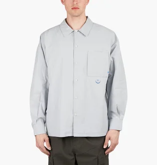 Рубашка унисекс Liberaiders Poplin Longsleeve Shirt Grey 711042201