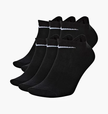 Носки унисекс Nike U Everyday Ltwt Ns (6 пар) Black SX7679-010