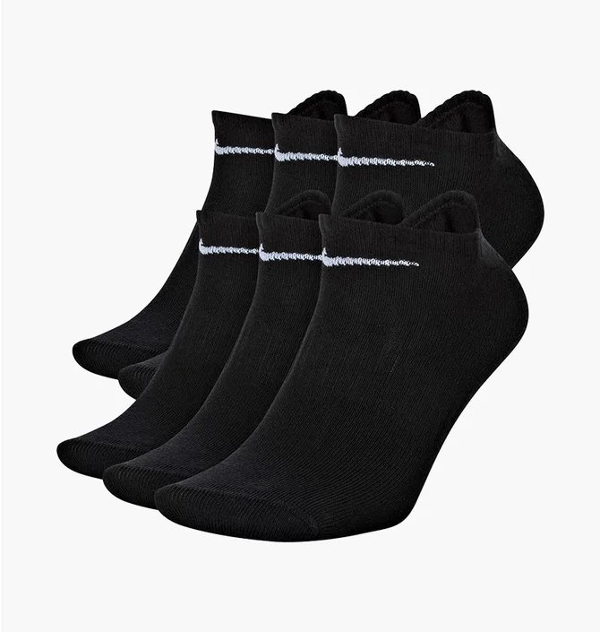Носки унисекс Nike U Everyday Ltwt Ns (6 пар) Black SX7679-010