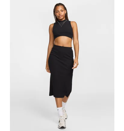 Топ женский Nike Chll Knt Rib Crp Tnk Black FN3677-010