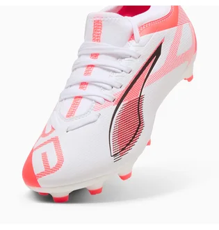 Бутсы детские Puma Ultra 5 Match Fg/Ag White/Red 108167-01