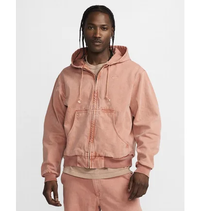 Толстовка мужская Nike Life Full-Zip Unlined Jacket Orange FZ6575-225