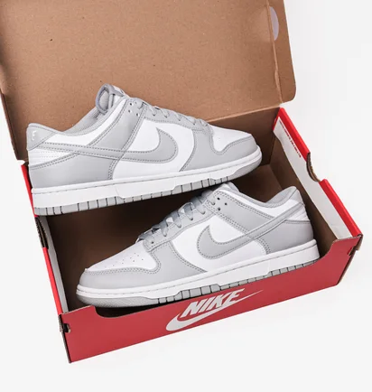 Кроссовки мужские Nike Dunk Low Retro White/Grey HF5441-105