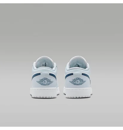 Кроссовки детские Air Jordan 1 Low White/Light Blue 553560-104