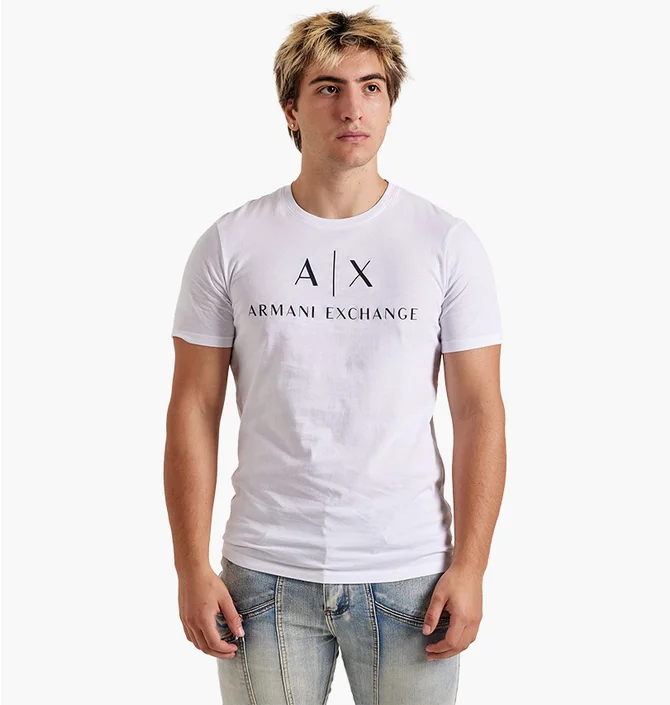 Футболка мужская Armani Exchange Mini Icon Logo Tee White 8NZTCJZ8H4Z1100