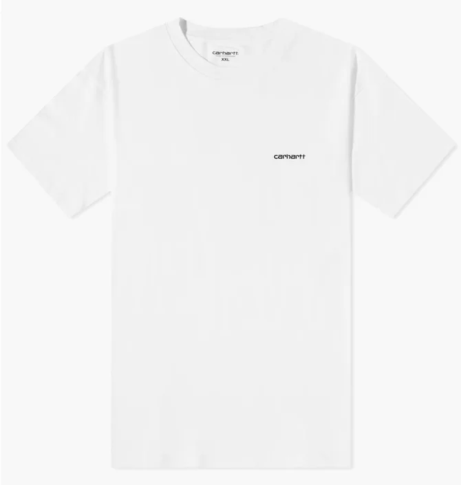 Футболка мужская Carhartt Script Embroidery Tee White I030435-00AXX