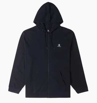 Толстовка унісекс Converse Go-To Embroidered Star Chevron Zip Hoodie Black 10023871-001