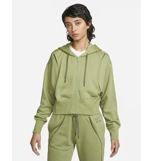 Толстовка женская Nike Air Shine Full-Zip Fleece Hoodie Olive Dq6579-334