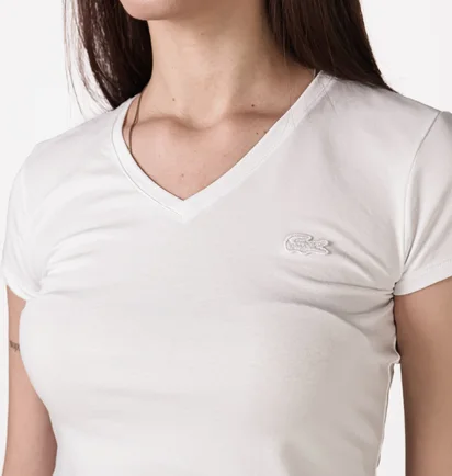 Футболка женская Lacoste T-Shirt White TF221414B