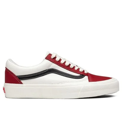 Кеди чоловічі Vans Vault Old Skool Lx White/Bordo VN0A4BVFXG11