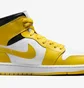 Кроссовки женские Air Jordan 1 Mid Yellow/White BQ6472-170