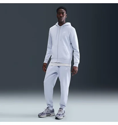 Толстовка чоловіча Nike Club Fleece Full-Zip Hoodie Blue FN3861-057
