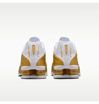 Кросівки дитячі Nike Shox R4 Big Kids Shoes Gold/White CW2626-700