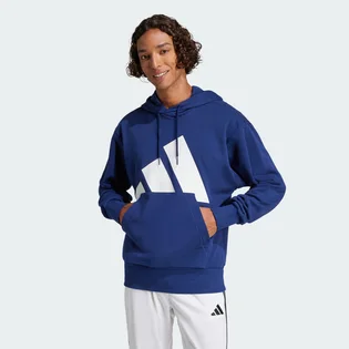 Худі чоловіче Adidas Essentials Big Logo French Terry Blue JE8890