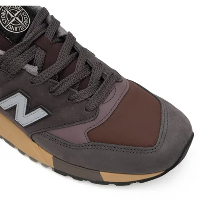 Кроссовки мужские New Balance 998 Miusa Stone Island Raso Gommato Brown U998PR