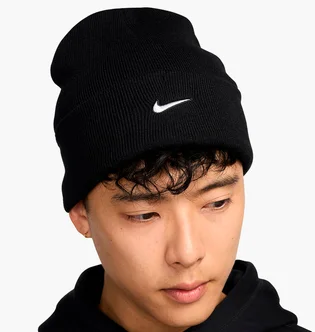 Шапка унисекс Nike Peak Swoosh Beanie Black HF0187-010