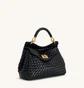 Сумка жіноча JW PEI Lucia Classic Top Handle Woven Bag Black BB2024BG108654JWP