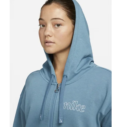 Куртка жіноча Nike Dri-Fit Get Fit WomenS Graphic Full-Zip Training Hoodie Light Blue DQ5536-440