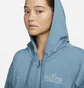 Куртка жіноча Nike Dri-Fit Get Fit WomenS Graphic Full-Zip Training Hoodie Light Blue DQ5536-440