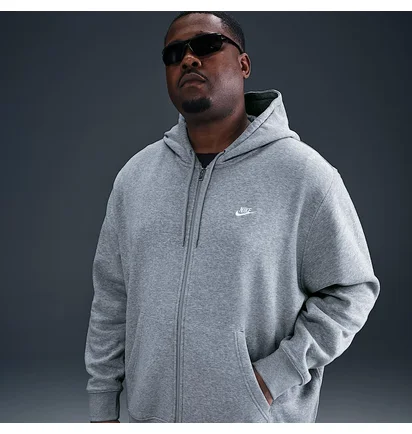 Толстовка чоловіча Nike Club Fleece Grey FN3861-063