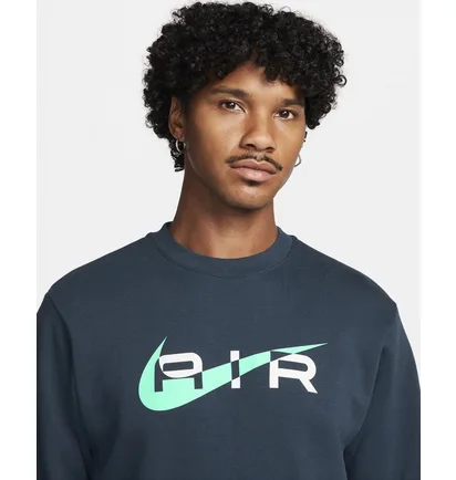 Свитшот мужской Nike Air Fleece Crew-Neck Sweatshirt Blue FN7692-410