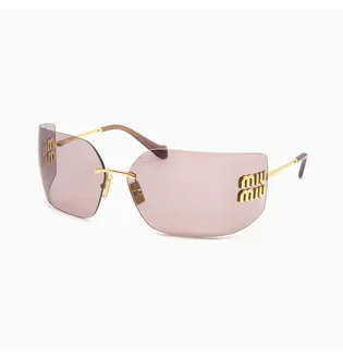 Солнцезащитные очки MIU MIU Brown/Gold 54YS-5AK061-80