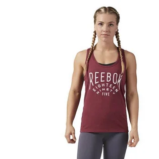 Майка женская Reebok Simple Racer Tank Bordo CF4474