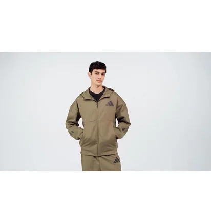 Толстовка чоловіча Adidas Z.N.E. Full-Zip Olive JD2910