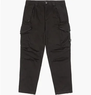 Штаны мужские C.P. Company Stretch Sateen Loose Cargo Pants Black 15CMPA123A-005529G