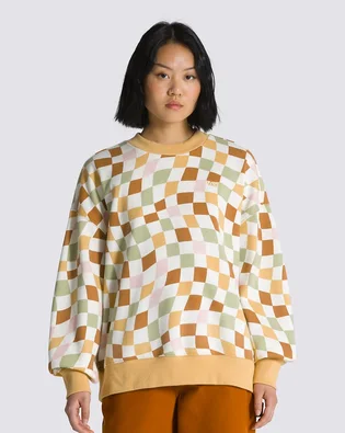 Світшот жіночий Vans Club Slouchy Crew Sweatshirt Beige VN000A7HOC2
