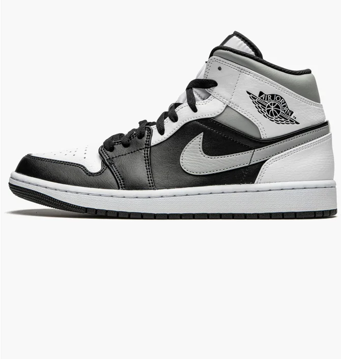 Кроссовки мужские Air Jordan 1 Mid Black/White 554724-073
