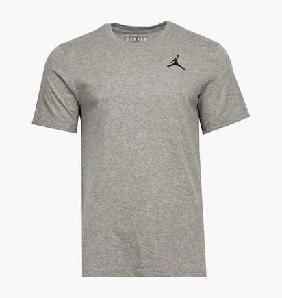 Футболка чоловіча Air Jordan M J Jumpman Emb Ss Crew Grey DC7485-091