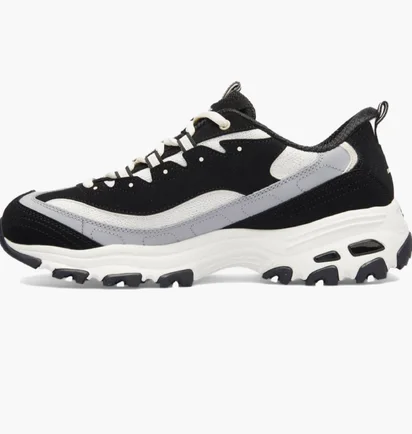 Кроссовки женские Skechers D`Lites Smooth Nostalgia Black/White 150537-BKNT