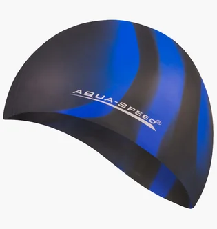 Шапочка для плавания Aqua speed Bunt 5628 Black/Blue 113-39